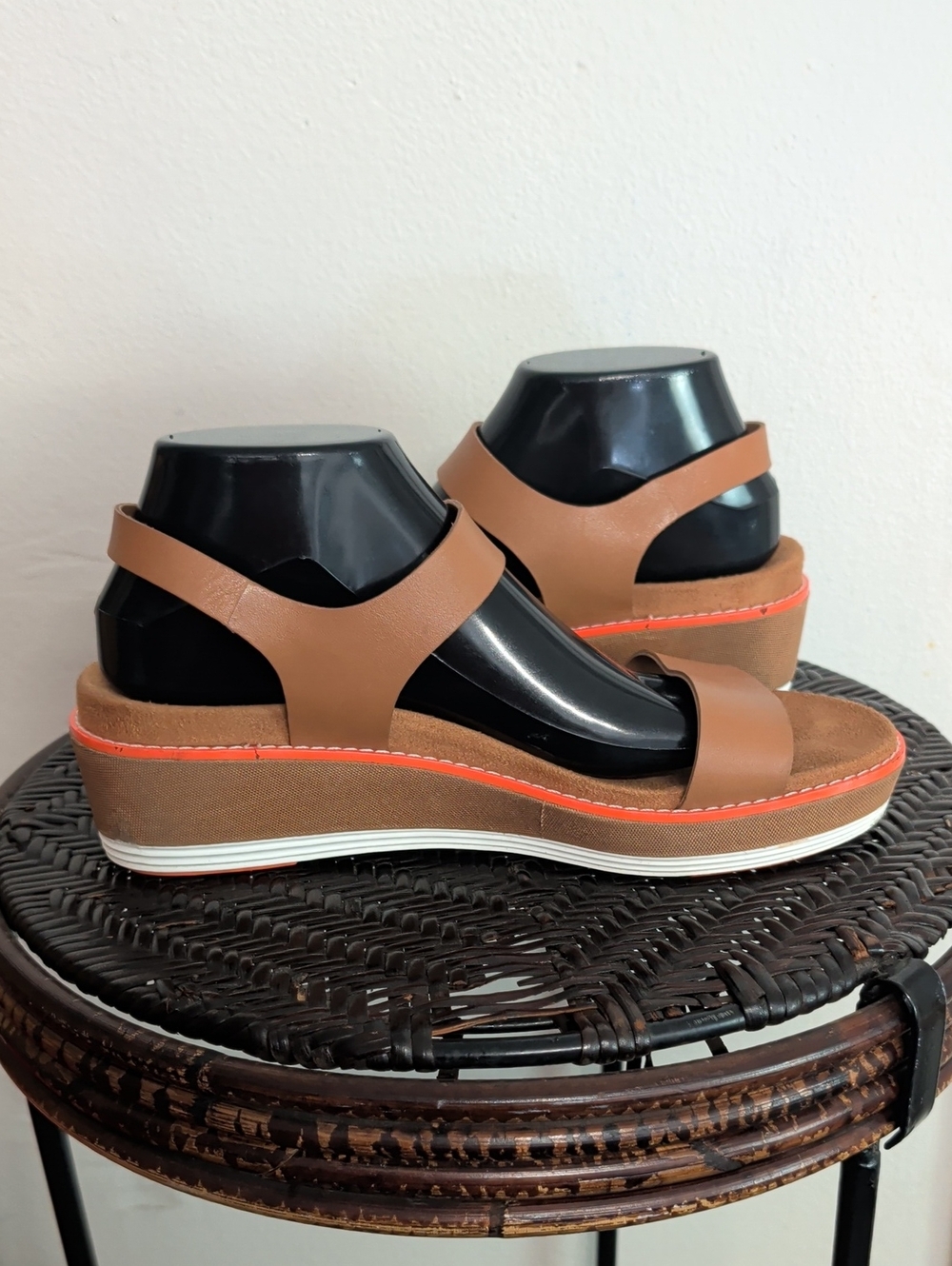 Cole Haan Grand Os Heels Sandals Size 9 B  Buckle Strap Open Toe - Picture 4 of 12